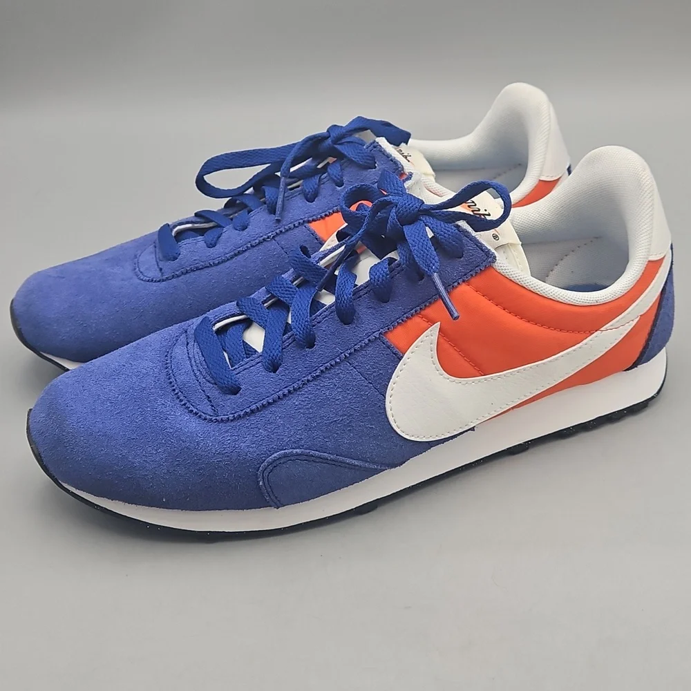 Nike Pre Montreal Men's Blue and Orange Sneakers Size 9.5